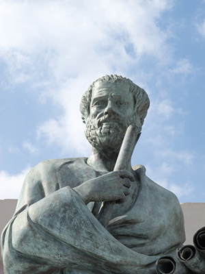estátua de Aristóteles